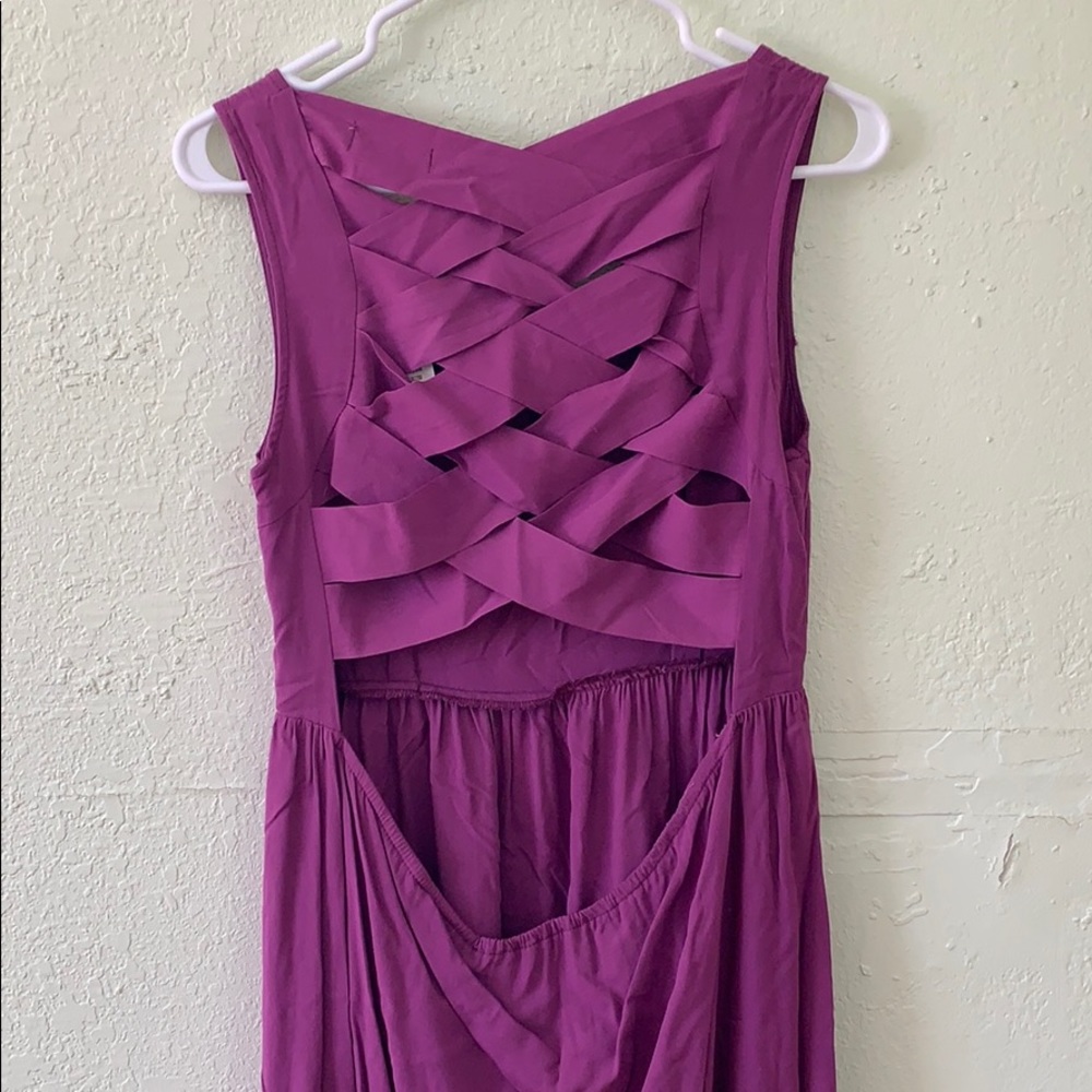 NWT orchid dress NAMELESS with crisscross back